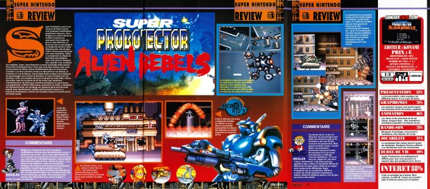 Consoles + test super probotector novembre 1992