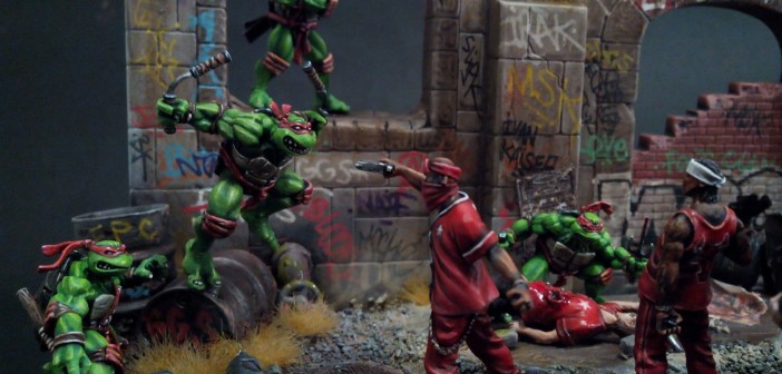 Diorama : Teenage Mutant Ninja Turtles fight crime !